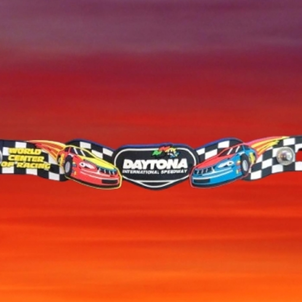 📣Daytona🏁 International Speedway Racing Silicone Bracelet 2 Snap Adjustable